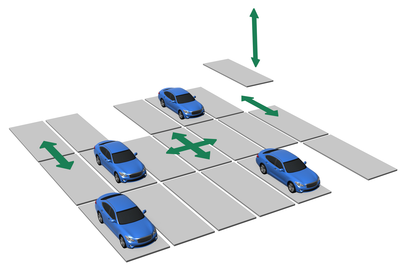 地下循環式_水平駐車場